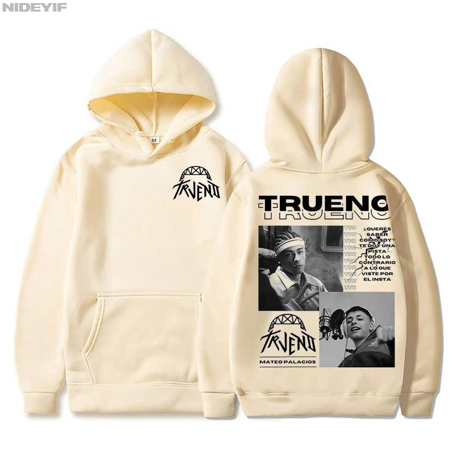 هودي جولة ألبوم ترينو 2025 للرجال والنساء، سترة رياضية ناعمة وعصرية، ملابس هيب هوب، ملابس الشارع، تيشيرت دافئ TR2