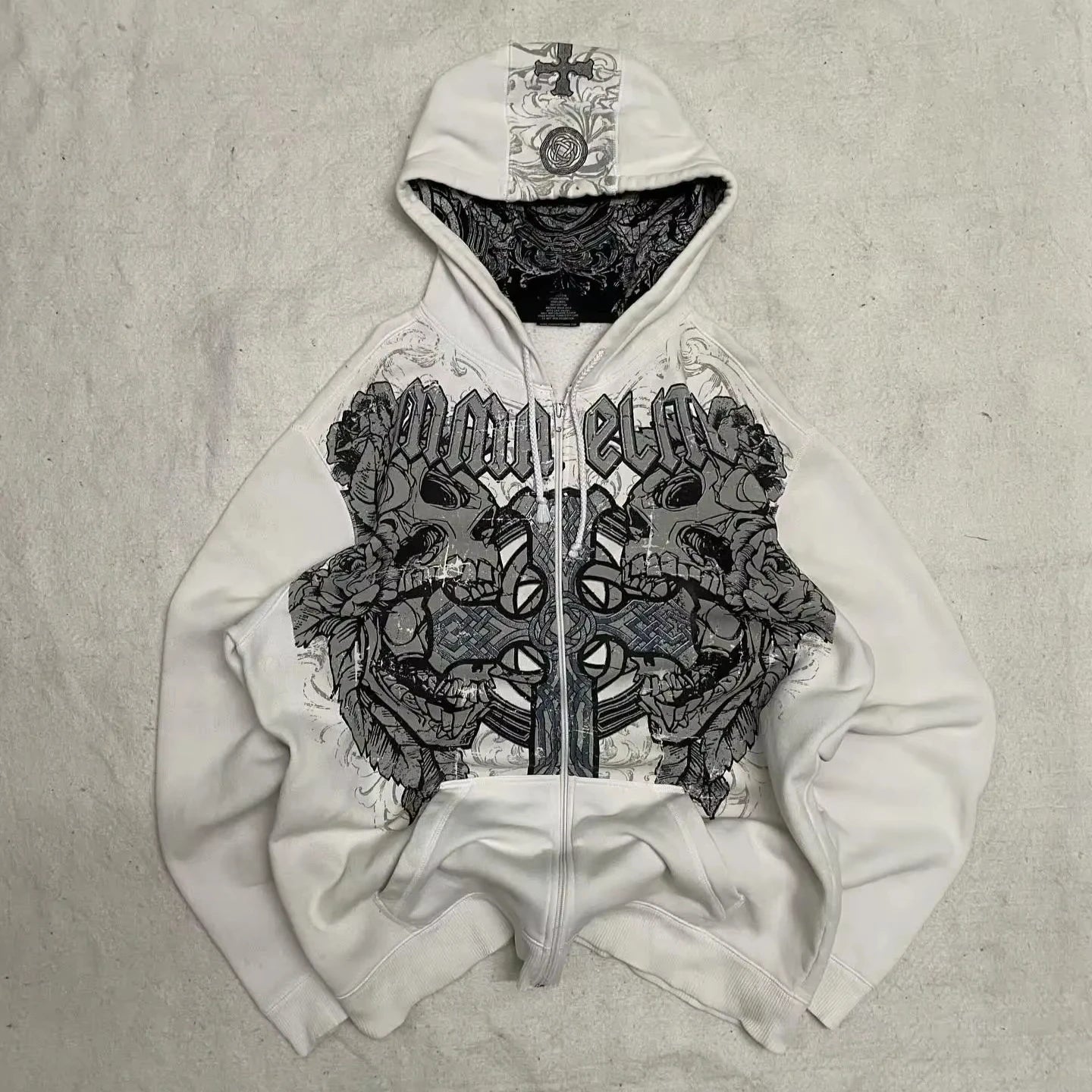 هودي بسحاب بتصميم هيب هوب أمريكي جديد من حقبة الألفية الجديدة، للنساء، مناسب للارتداء اليومي، فضفاض، بتصميم مستوحى من الجوكر، سويت شيرت كلاسيكي للجنسين، مبطن بالفرو، دافئ