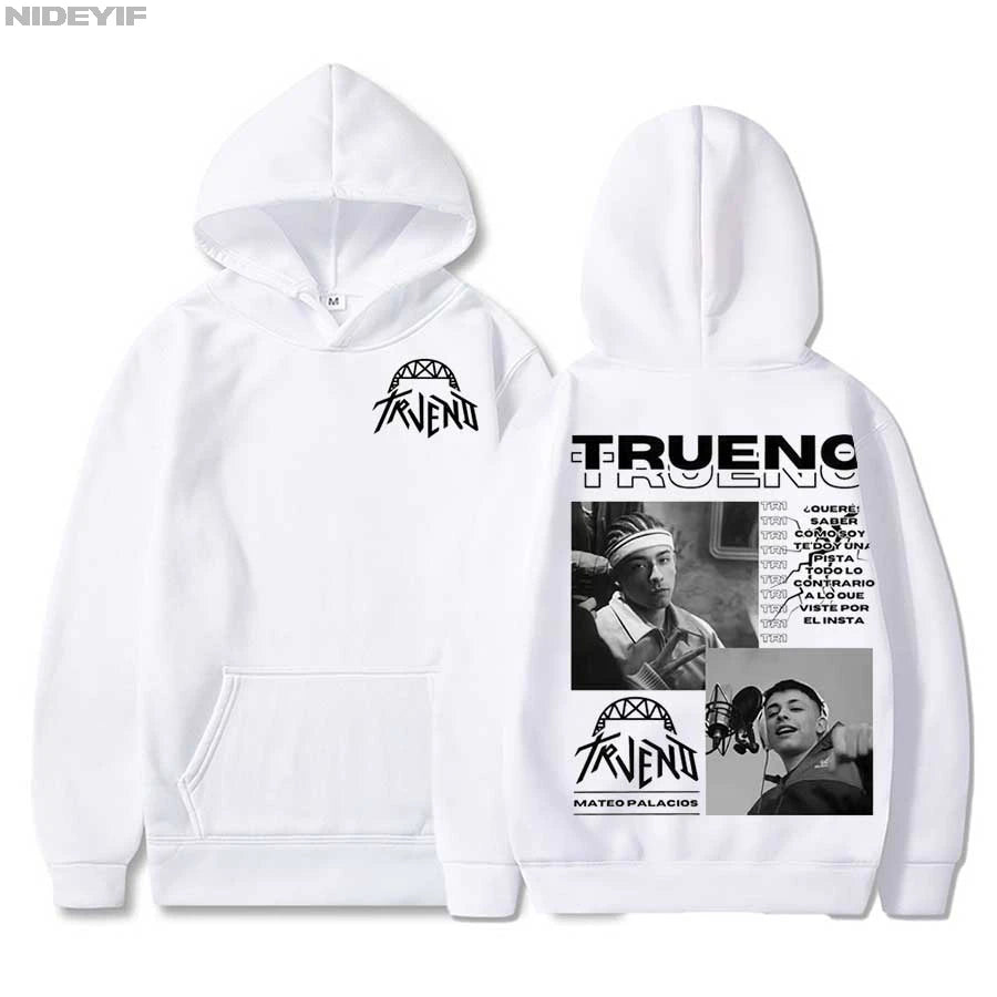 هودي جولة ألبوم ترينو 2025 للرجال والنساء، سترة رياضية ناعمة وعصرية، ملابس هيب هوب، ملابس الشارع، تيشيرت دافئ TR2