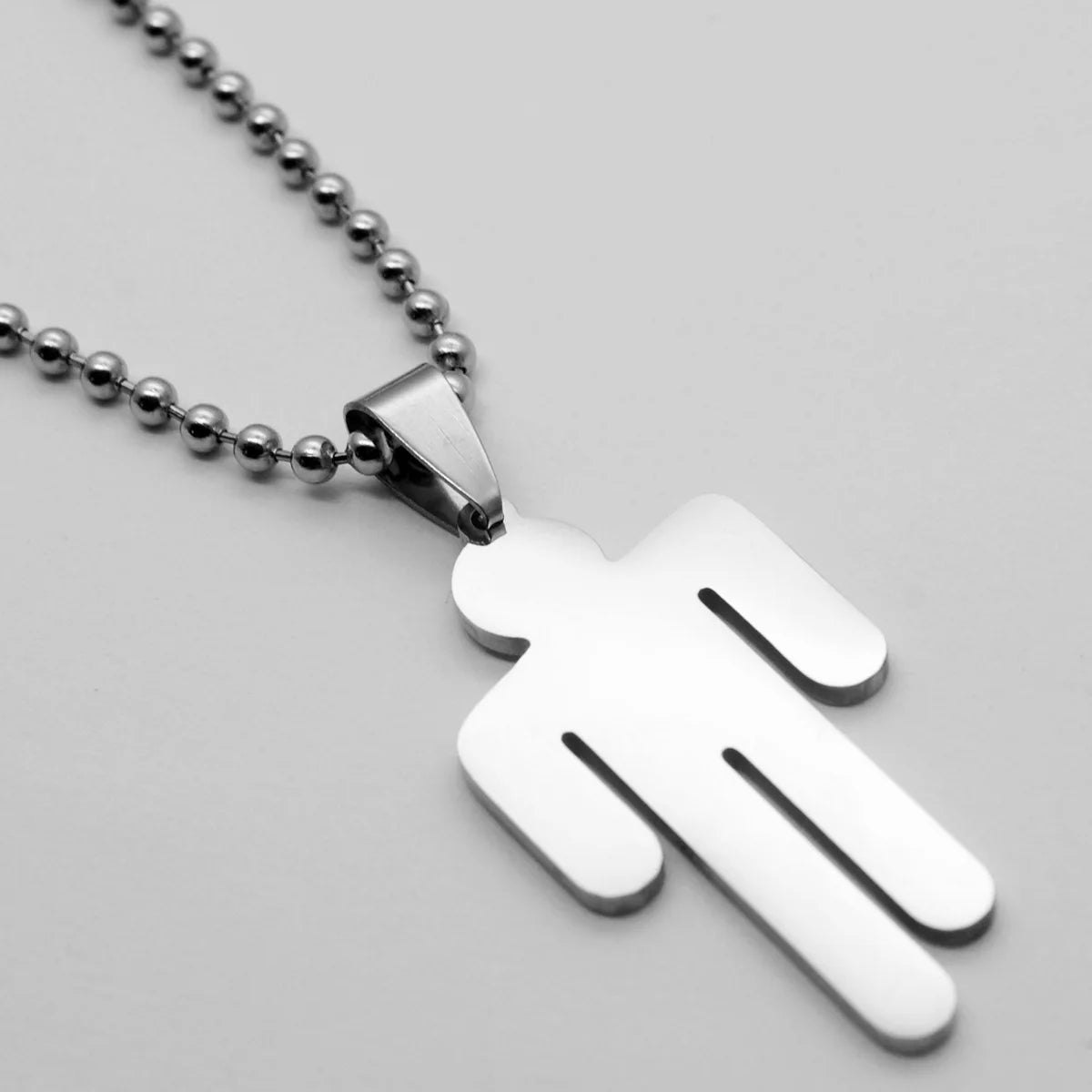 قلادات بيلي فاشن بتصميم رأس مائل، مصنوعة من الفولاذ المقاوم للصدأ ومرصعة بأحجار الراين، للرجال والنساء، بالجملة، إكسسوارات ومجوهرات هيب هوب