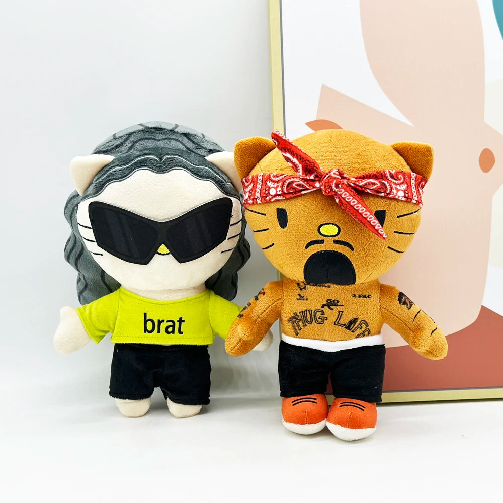 دمية هيلو كيتي توباك القطيفة، لعبة محشوة لطيفة للأولاد والبنات، هدية مثالية لمحبي توباك، طولها 25 سم