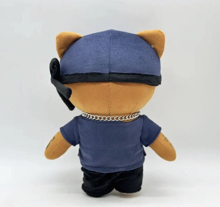 New Hello Kitty Rapper ski mask the slump god  Plush Toy Doll with Clothes Stuffed Soft Plush Toys Fans Collect Gifts